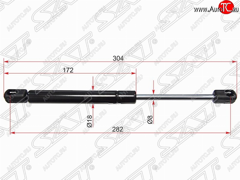 649 р. Газовый упор капота SAT  Volvo S80  AS60 седан - XC70  с доставкой в г. Владивосток