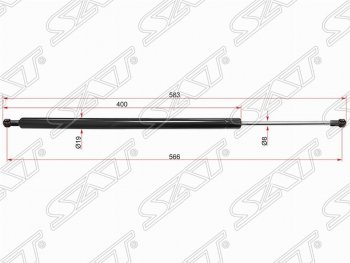 Газовый упор крышки багажника SAT Volvo (Вольво) XC60 (ИксЦ60) (2008-2022)  дорестайлинг,  рестайлинг