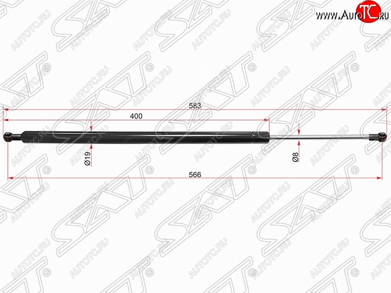 829 р. Газовый упор крышки багажника SAT  Volvo XC60 (2008-2022)  дорестайлинг,  рестайлинг  с доставкой в г. Владивосток