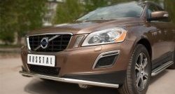 16 899 р. Одинарная защита переднего бампера диаметром 42 мм SLITKOFF  Volvo XC60 (2008-2013)  дорестайлинг  с доставкой в г. Владивосток. Увеличить фотографию 2