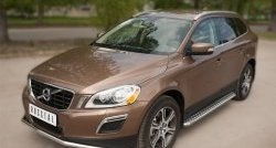 16 899 р. Одинарная защита переднего бампера диаметром 42 мм SLITKOFF  Volvo XC60 (2008-2013)  дорестайлинг  с доставкой в г. Владивосток. Увеличить фотографию 4