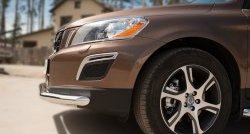 18 299 р. Одинарная защита переднего бампера диаметром 63 мм SLITKOFF  Volvo XC60 (2008-2013)  дорестайлинг  с доставкой в г. Владивосток. Увеличить фотографию 3