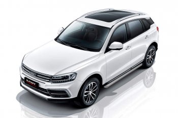 Защита порогов Slitkoff (d57 мм) Zotye Coupa B11F (2019-2021)